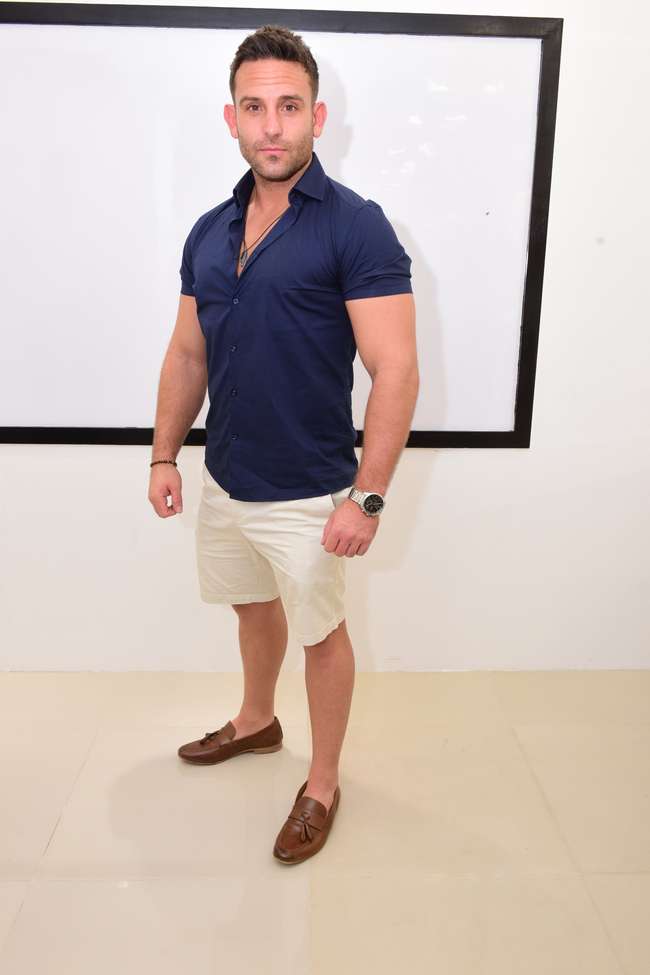 Hollywood Actor Adam Collins in Page Salon Inauguration Stills